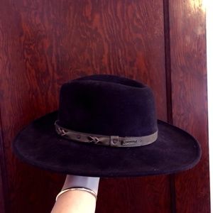Brown Felt Western Hat